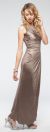 Sleeveless Wrap Around Style Shimmery Long Formal Prom Dress in alternative picture